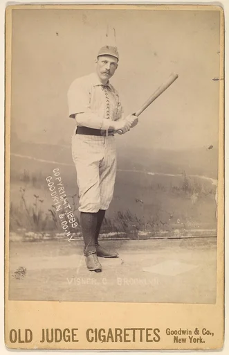 Joseph Paul Visner, Catcher, Brooklyn, from the series Old Judge Cigarettes