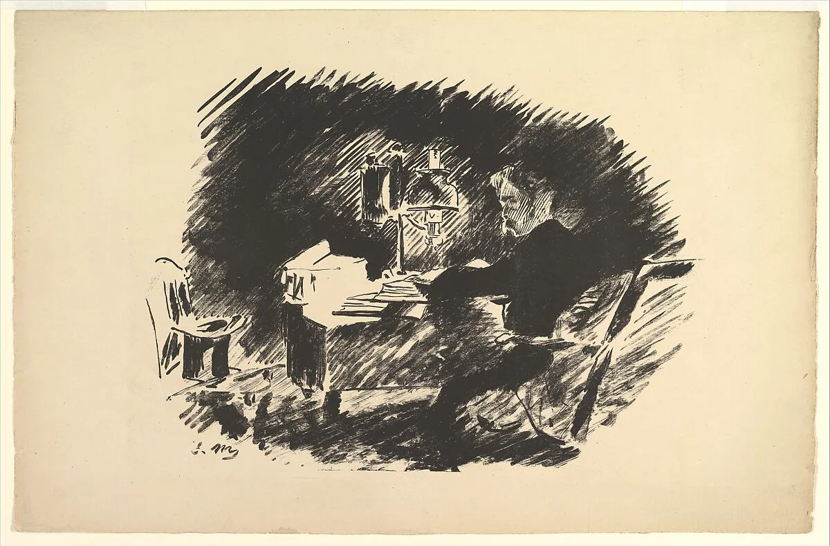 Once Upon a Midnight Dreary. Illustration to The Raven by Edgar Allan Poe — Edouard Manet|Edgar Allan Poe|Stéphane Mallarmé