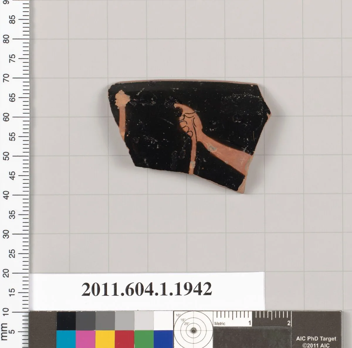 Terracotta rim fragment of a kylix (drinking cup) — Unknown