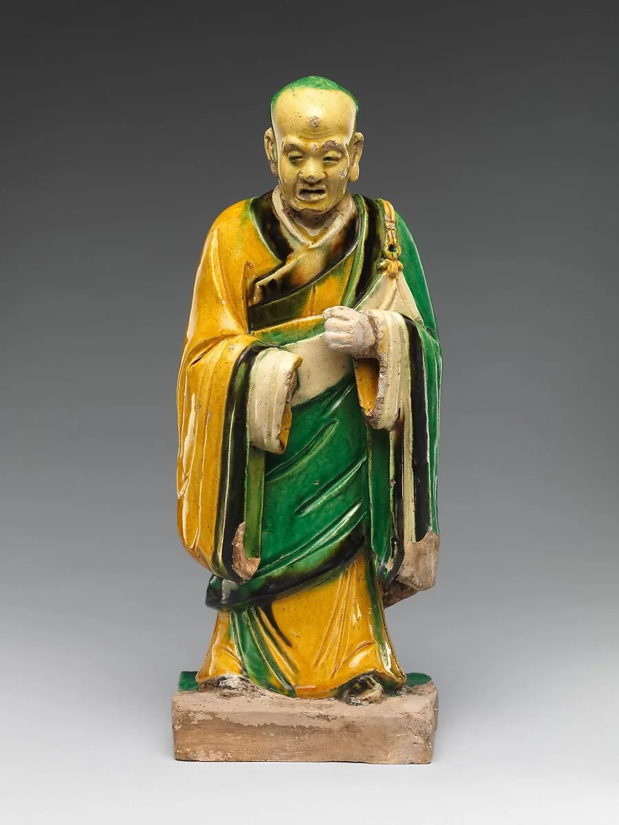 明弘治 三彩佛涅磐組像|Par nirvana (death and transcendence of the Buddha) and attendant arhats — Qiao Bin