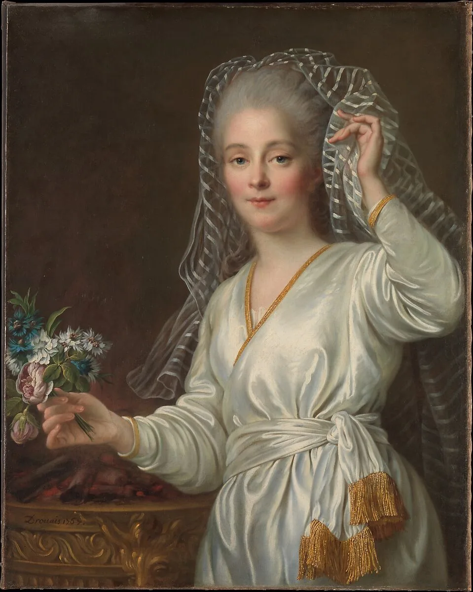 Portrait of a Young Woman as a Vestal Virgin — François Hubert Drouais