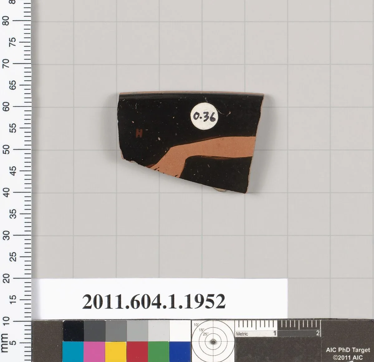 Terracotta rim fragment of a kylix (drinking cup) — Unknown