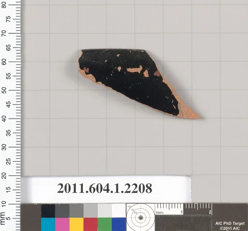 Terracotta rim fragment of a kylix (drinking cup)