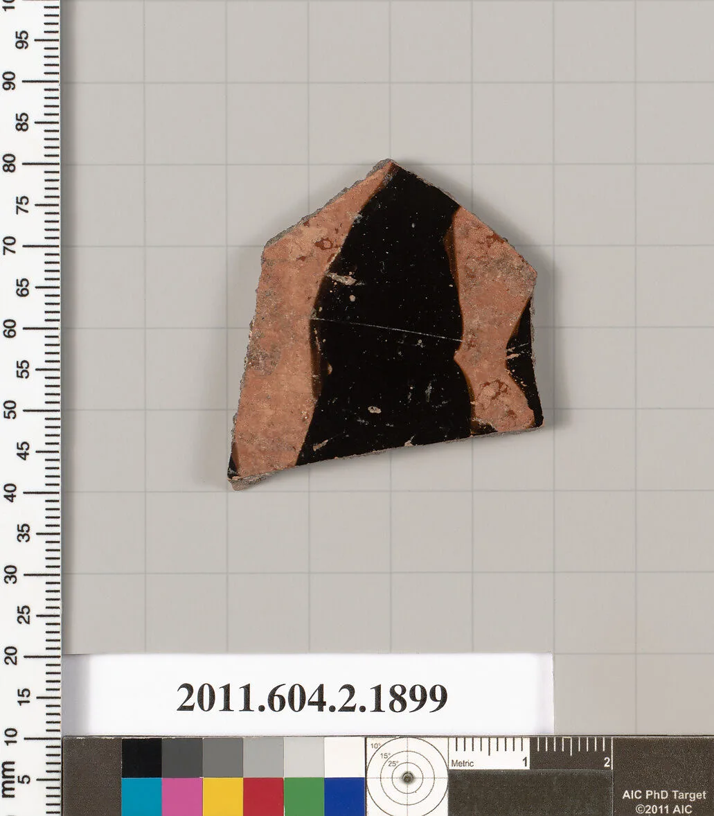 Terracotta fragment of a skyphos (deep drinking cup) — Unknown
