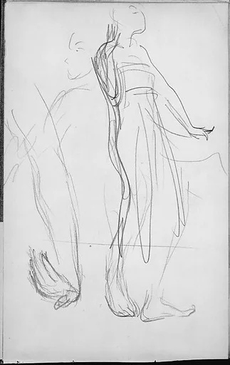 Javanese Dancer, Arm and Hand Positions (from Sketchbook of Javanese Dancers)