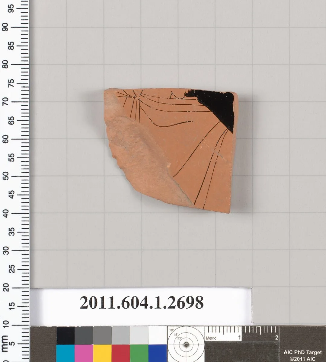 Terracotta fragment of a kylix (drinking cup) — Unknown