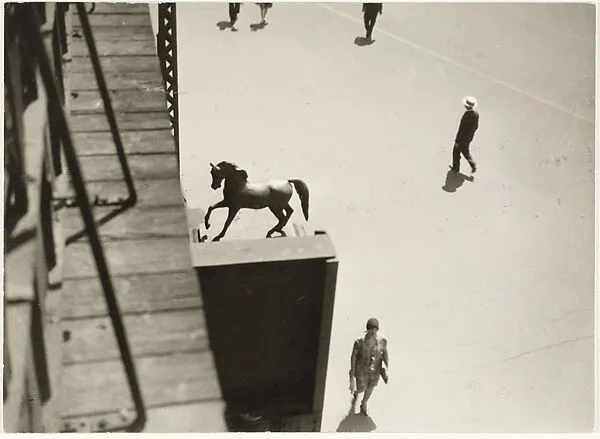 El at Columbus, Broadway, New York — Berenice Abbott