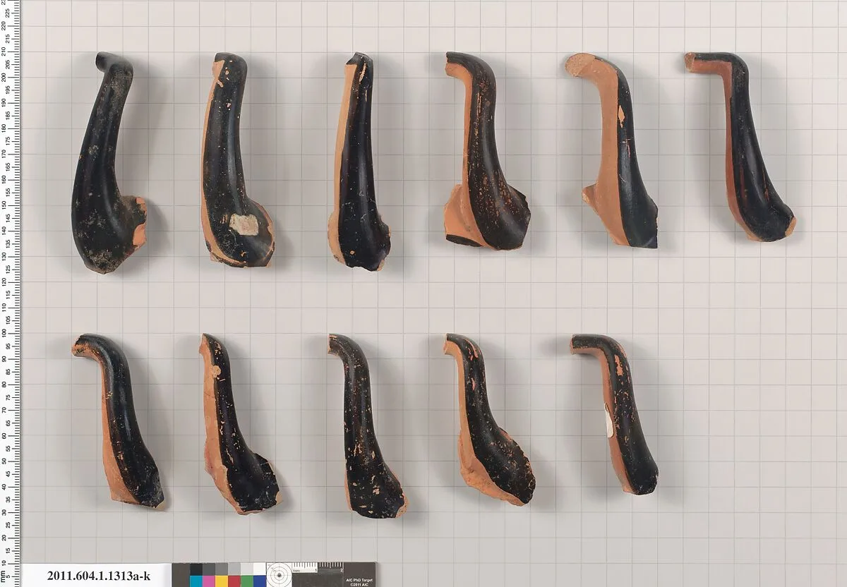 Terracotta fragments of kylikes (drinking cups) — Unknown