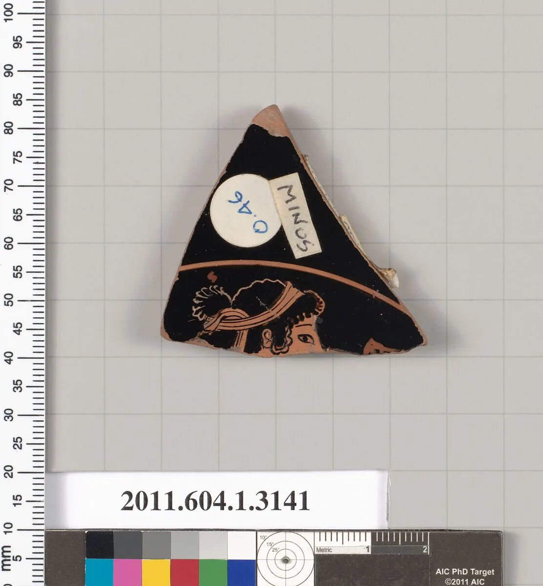 Terracotta fragment of a kylix (drinking cup) — Thalia Painter