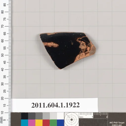 Terracotta rim fragment of a kylix (drinking cup)