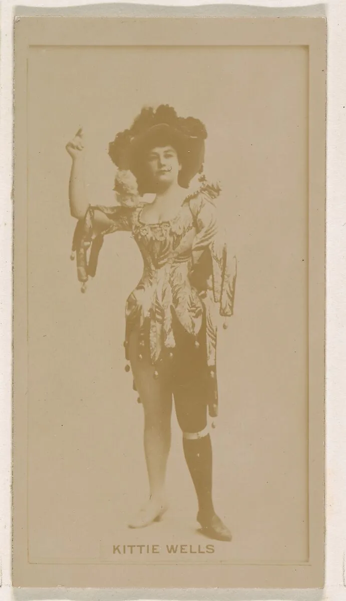 Kittie Wells, from the Actresses series (N245) issued by Kinney Brothers to promote Sweet Caporal Cigarettes — Kinney Brothers Tobacco Company