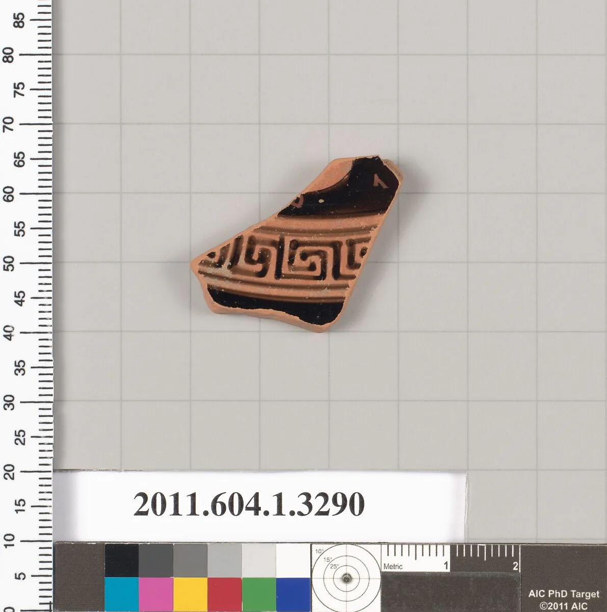 Terracotta fragment of a kylix (drinking cup) — Unknown