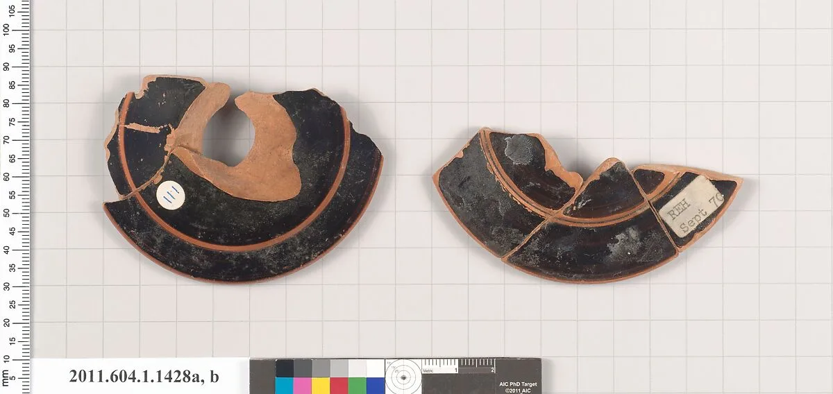 Terracotta fragments of kylikes (drinking cups) — Unknown