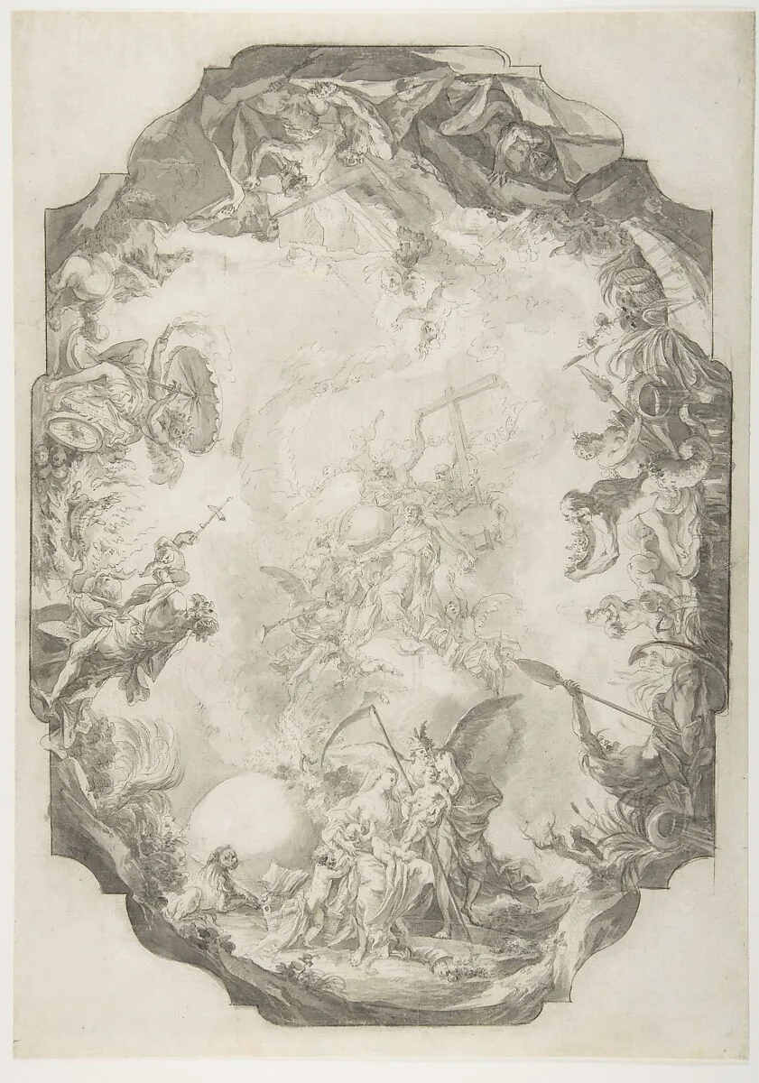 The Apotheosis of a Saint, Project for a Ceiling — Johann Anwander