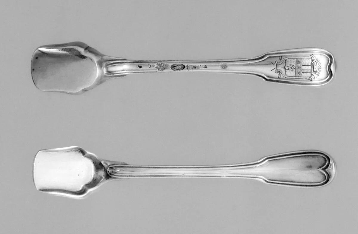Pair of salt spoons — Unknown