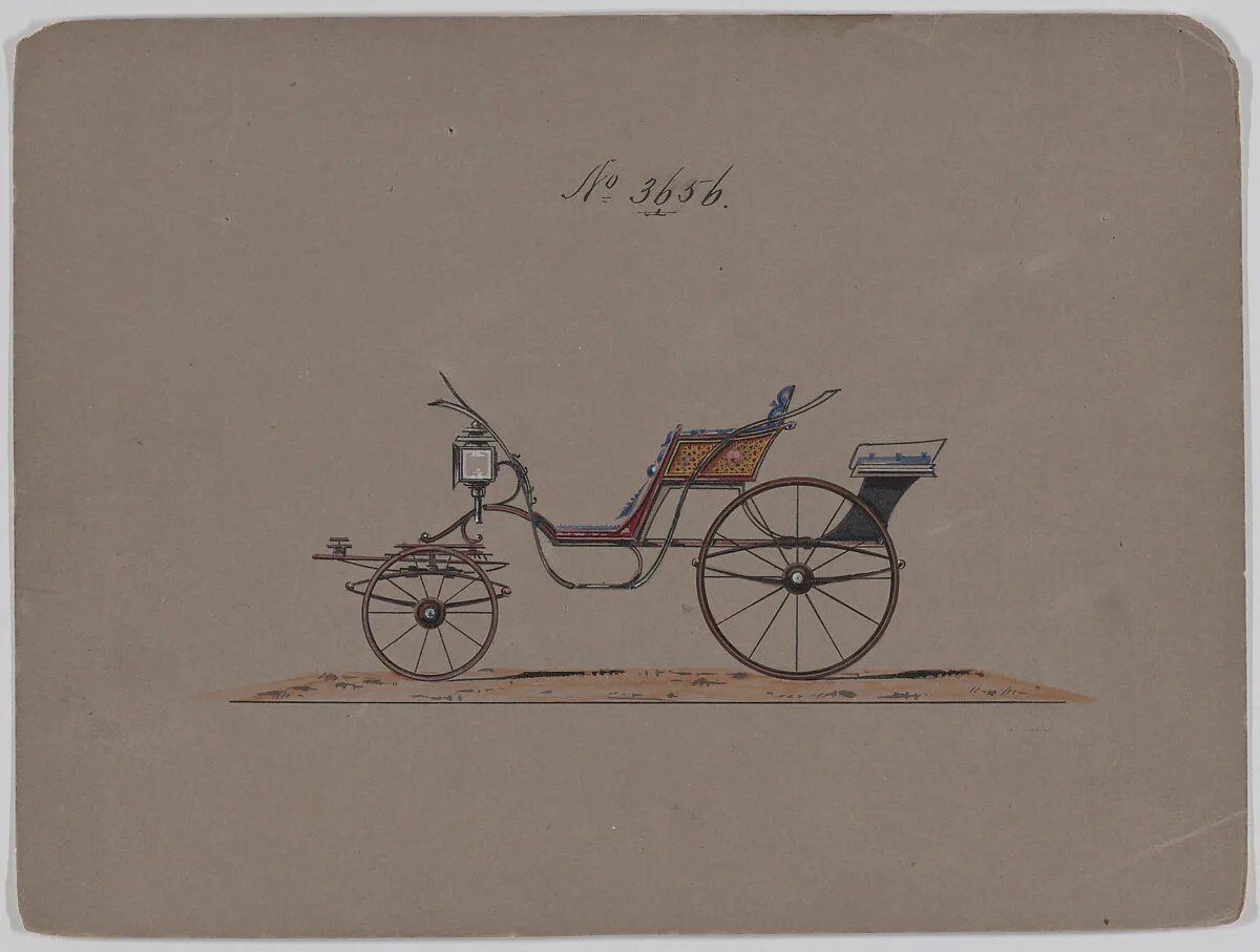 Design for Pony Phaeton, no. 3656 — Brewster & Co.
