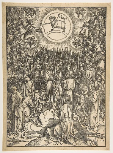 The Adoration of the Lamb, from "The Apocalypse", Latin Edition