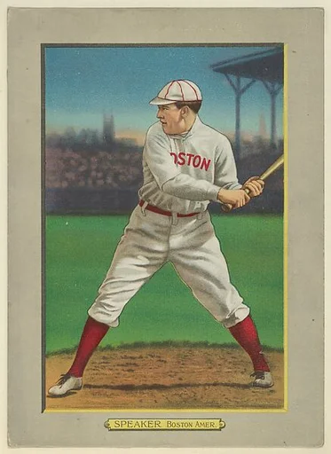 Tris Speaker, Center Fielder, Boston Red Sox (American League), from Turkey Red Cabinets (T3)