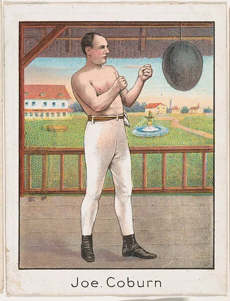 Joe Coburn, from the Champion Athlete and Prize Fighter series (T220), issued by Mecca and Tolstoi Cigarettes — Tolstoi Cigarettes|Mecca Cigarettes
