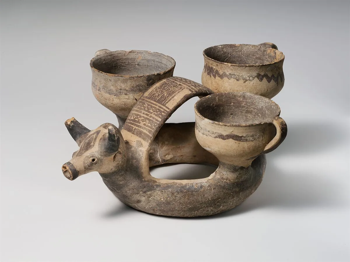 Terracotta ring-kernos (offering vase) — Unknown