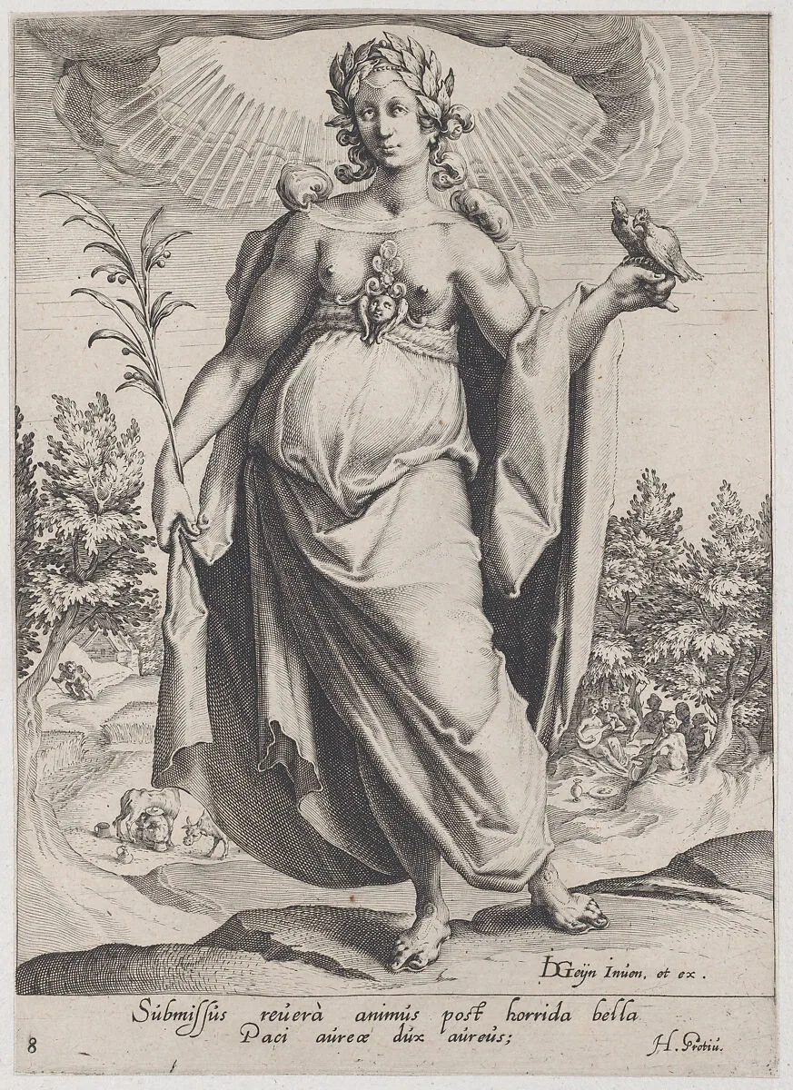 Peace, from Virtues and Vices — Jacques de Gheyn II|Zacharias Dolendo