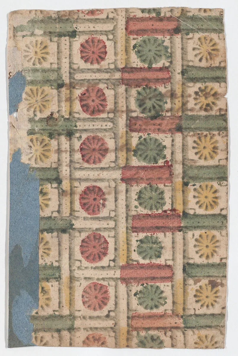 Sheet with overall pattern of rosettes — Anonymous