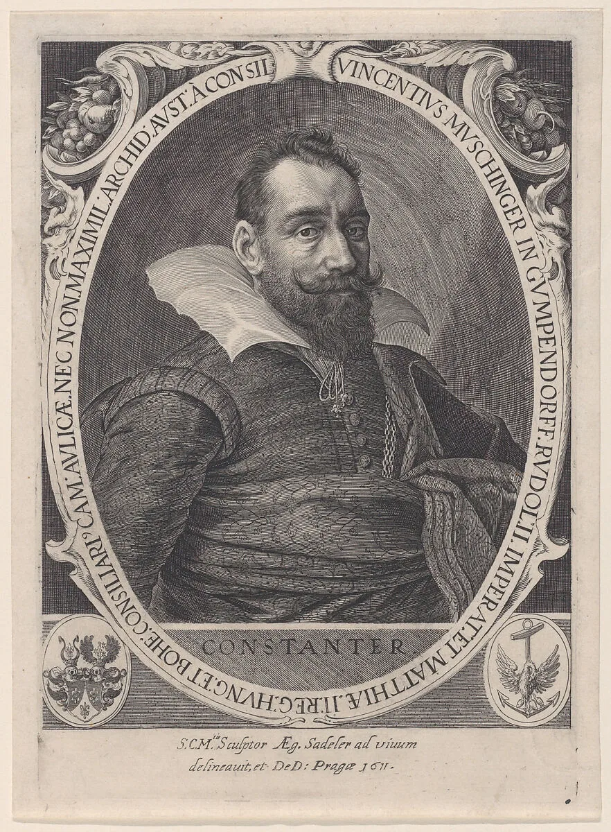Vincenz Muschinger, Council to Emperor Rudolph II — Vincenz Muschinger|Aegidius Sadeler II