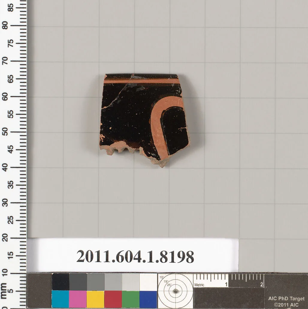 Terracotta rim fragment of a kylix (drinking cup) — Unknown