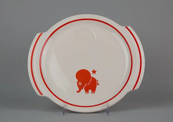 "Animal Kingdom" cake plate — Viktor Schreckengost|American Limoges China Company