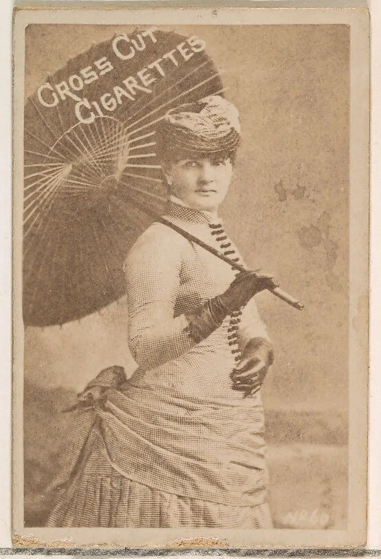 Card Number 60, from the Actors and Actresses series (N145-1) issued by Duke Sons & Co. to promote Cross Cut Cigarettes — W. Duke, Sons & Co.