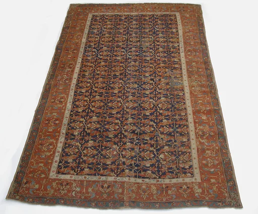 Lotus-Patterned Ushak Carpet