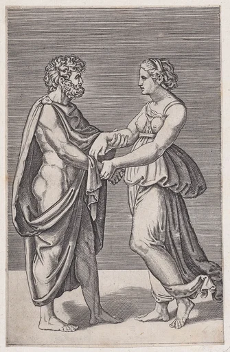 Man and Woman Holding Hands