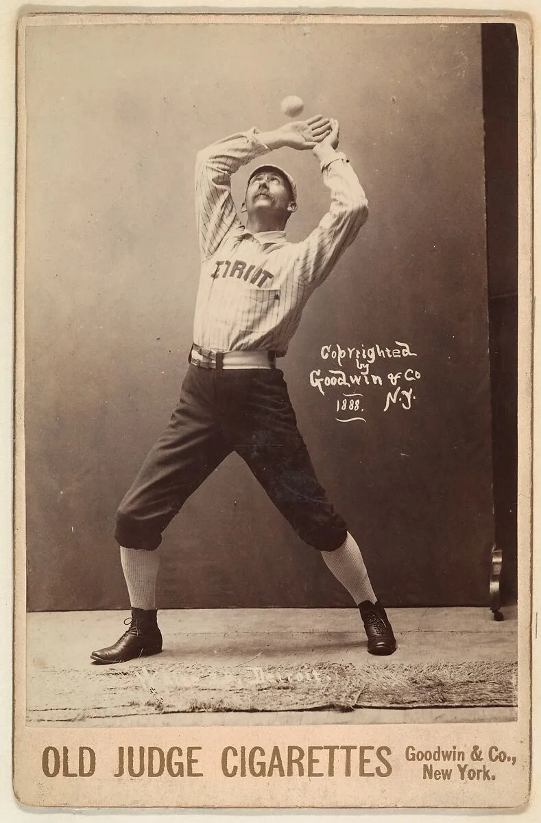White, 3rd Base, Detroit, from the series Old Judge Cigarettes — Goodwin & Company