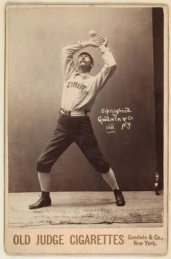 White, 3rd Base, Detroit, from the series Old Judge Cigarettes