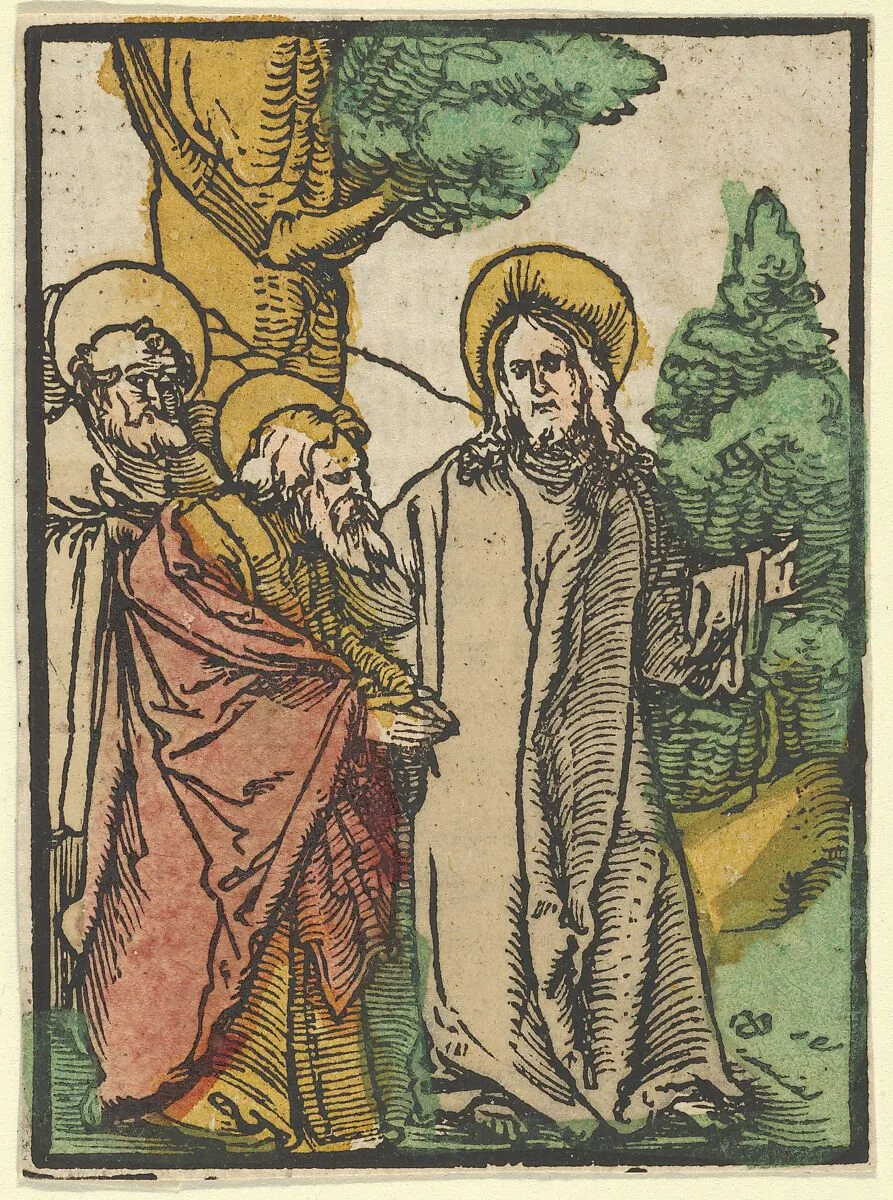 Christ Talking to the Disciples, 5, from Das Plenarium — Hans Schäufelein|Adam Petri