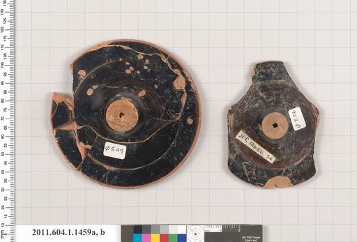 Terracotta fragments of kylikes (drinking cups)