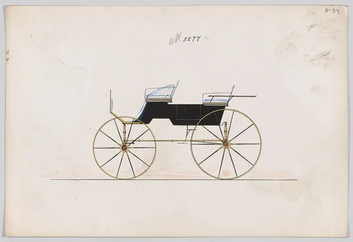 Design for 4 seat Phaeton, no top, no. 3277a