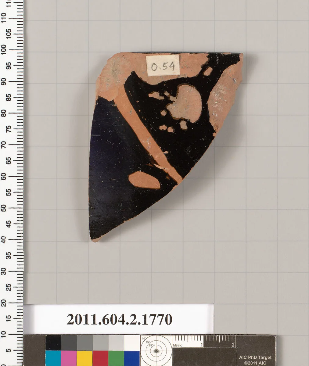 Terracotta rim fragment of a skyphos (deep drinking cup) — Unknown