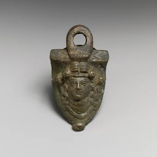 Two bronze handle attachments