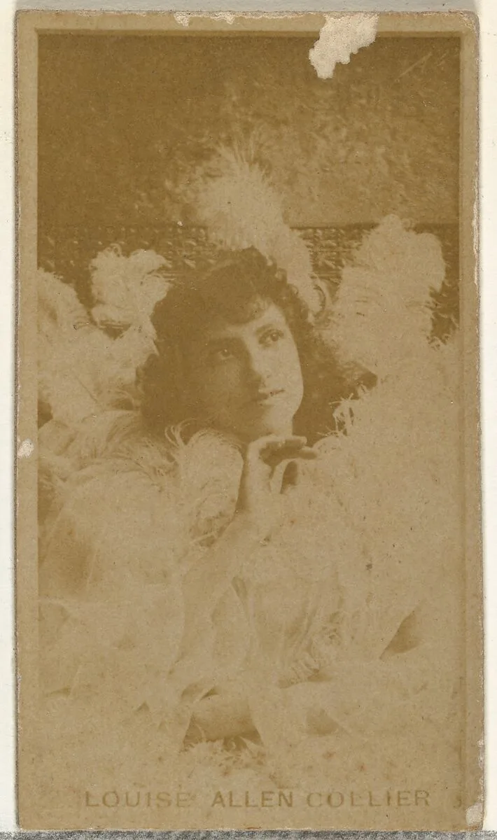Louise Allan Collier, from the Actors and Actresses series (N145-8) issued by Duke Sons & Co. to promote Duke Cigarettes — W. Duke, Sons & Co.|American Tobacco Company