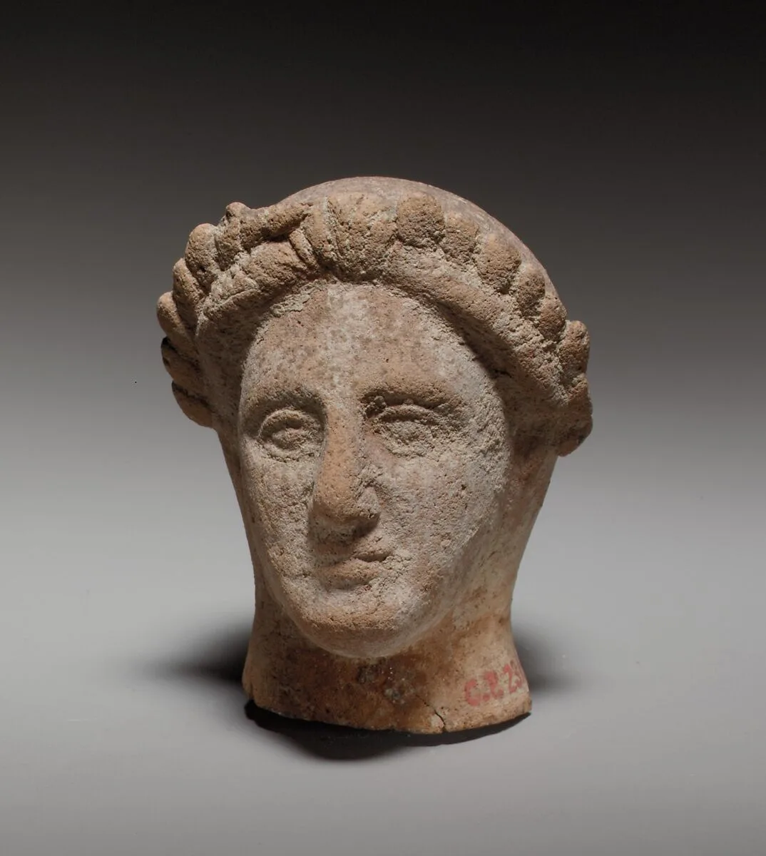 Terracotta male head — Unknown