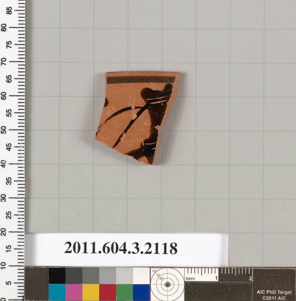 Terracotta rim fragment of a kylix (drinking cup) — Unknown