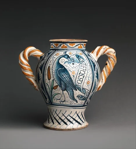 Vase with love motifs