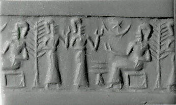 Cylinder seal and modern impression — Unknown