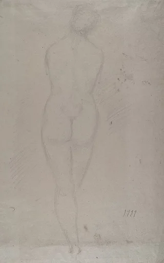 Standing Nude Woman, Back View