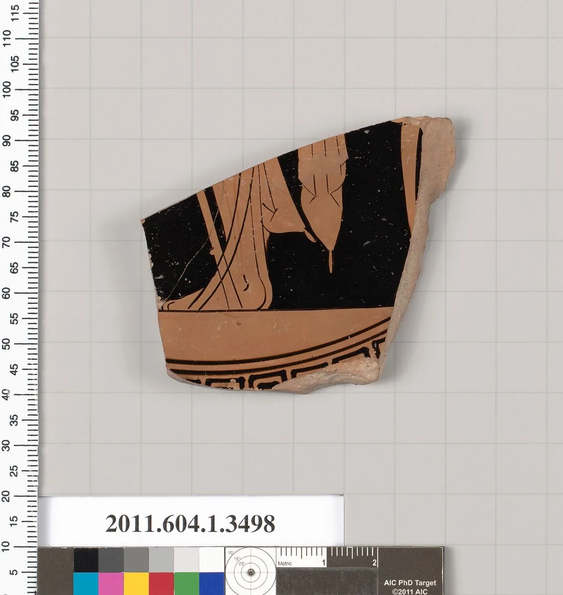 Terracotta fragment of a kylix (drinking cup) — Unknown