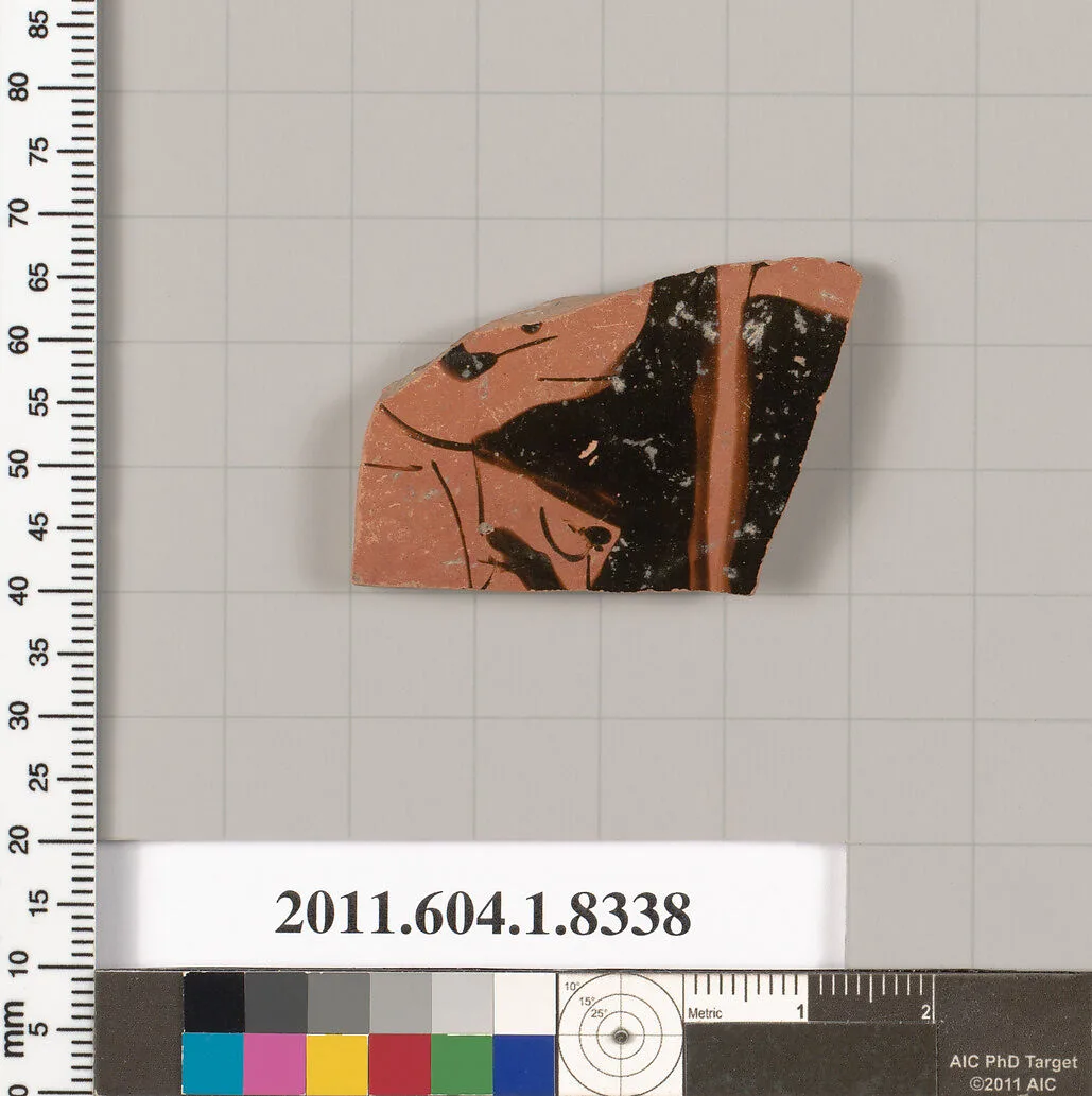 Terracotta fragment of a kylix (drinking cup) — Unknown