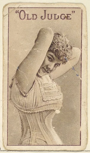 Actress from the Old Judge series (N167) for Old Judge Cigarettes
