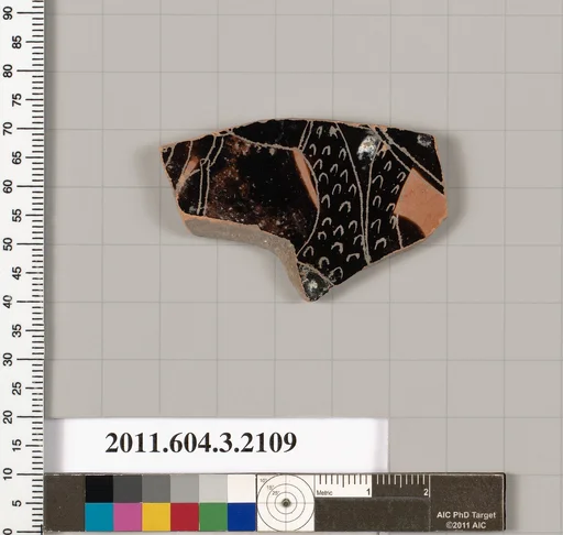 Terracotta fragment of a kylix (drinking cup)