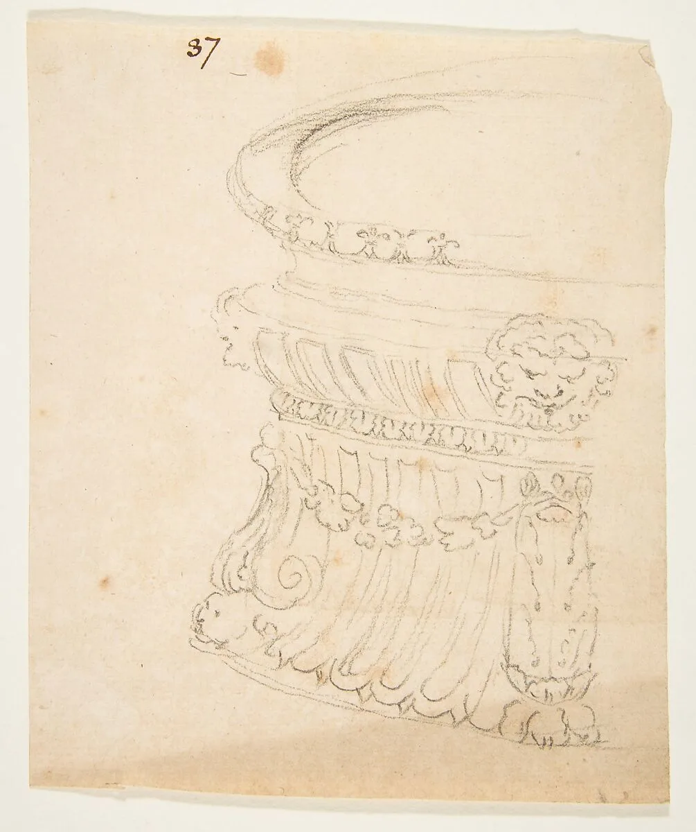 Design for a Vessel — Anonymous, French, 18th century